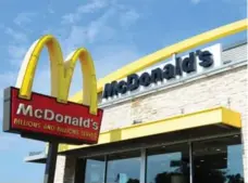  ?? KAREN BLEIER/AFP/GETTY IMAGES FILE PHOTO ?? McDonald’s recently removed the language from its contract and declined to say whether the lawsuits had played a role in that decision.