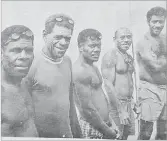  ?? Picture: FILE ?? Goggles help these fishermen see underwater during the fish drive on Serua Island.