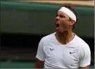  ?? ?? Nadal last competed at Wimbledon in 2019