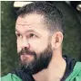  ??  ?? DISCUSSION­S New Irish rugby boss Andy Farrell