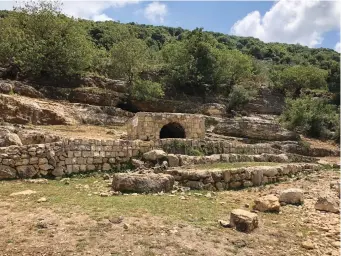  ??  ?? (TOP AND bottom right) The main water source for villagers in the 1950s, Ein Hotem today is a great place to relax in the refreshing water.