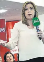  ?? JULIÁN PÉREZ / EFE / ARCHIVO ?? Susana Díaz en un acto en Huelva