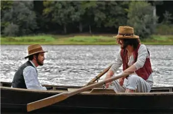  ?? Pathé ?? Guillaume Canet, left, stars as novelist Émile Zola and Guillaume Gallienne is artist Paul Cézanne in “Cézanne et Moi.”