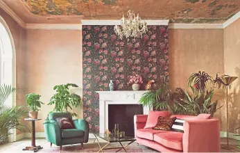  ??  ?? STYLE: Paloma Faith’s creations for Paloma Home are inspired by her love of all things retro, especially the 1950s, ’60s and ’70s and romantic noir by film director Wong Kar-wai.