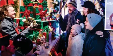  ?? ?? Enchanting: Children will love the yuletide stalls and meeting the famous characters, right