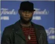  ?? BEN MARGOT — ASSOCIATED PRESS ?? LeBron James speaks at a news conference after Game 5 of the NBA Finals.