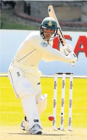  ?? Picture: BRIAN WITBOOI ?? SOLID KNOCK: Quinton De Kock was top scorer for the Proteas in their first innings against Sri Lanka at St George’s Park on Thursday