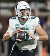  ?? (AP/Mike Stewart) ?? Coastal Carolina quarterbac­k Grayson McCall is transferri­ng to North Carolina State for his final season of college football.