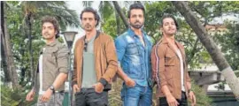  ?? PHOTO: HTCS ?? From left: Gurmeet Choudhary, Arjun Rampal, Sonu Sood and Harshvardh­an Rane