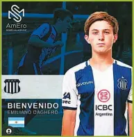  ??  ?? PROMESAS. Las imágenes de los cinco juveniles de Talleres que difundió la empresa de representa­ciones deportivas mejicana AmEro Sports.