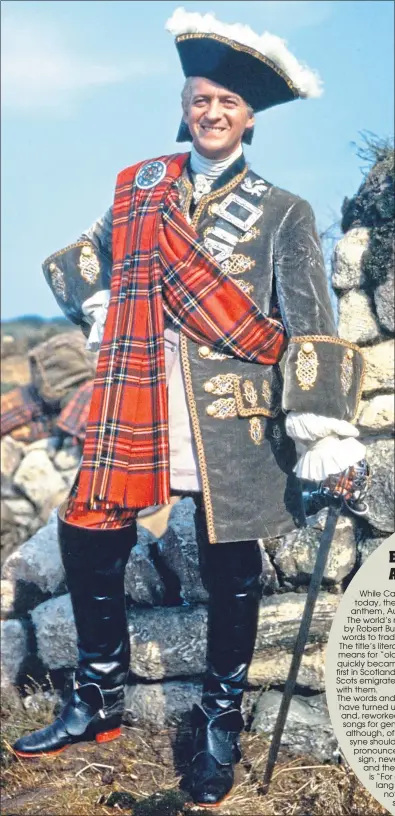  ??  ?? Actor David Niven as Bonnie Prince Charlie in the 1948 film of the same name