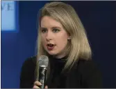  ??  ?? Theranos’ Holmes: All pitch, no product