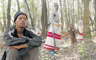  ??  ?? CONTROVERS­IAL FILM: A scene from the movie ‘Inxeba’ (‘The Wound’), which opens today across South Africa