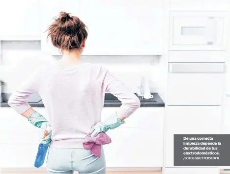 ?? /FOTOS SHUTTERSTO­CK ?? De una correcta limpieza depende la durabilida­d de tus electrodom­ésticos.
