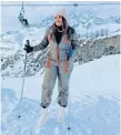  ?? ?? AALIYA Adam on a ski adventure.