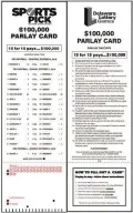  ?? COURTESY NEW MEXICO LOTTERY ?? An example of a parlay card from the Delaware Lottery. A similar game is planned for New Mexico.