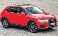  ?? FOTOS: RAFAEL ARBEX/ESTADÃO ?? Audi Q3, cujo propulsor mais “fraco” (1.4 turbo) gera 150 cv, é o mais barato e parte de R$ 153.990