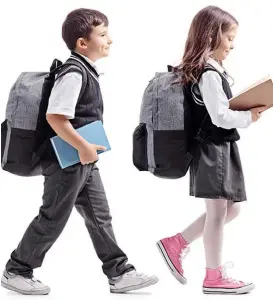  ??  ?? Talk to Dr. Laura at Todd Clinics Drouin before school resumes for advice and assistance on selecting the right back pack for your child.