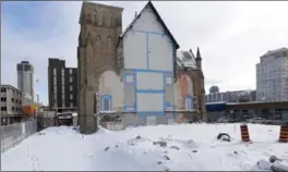  ?? CATHIE COWARD, THE HAMILTON SPECTATOR ?? The Connolly condo developmen­t on James Street South seen from the back of the building.