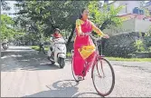  ?? HT ?? Rekha Arya trains for her rally, being held on September 17 to raise awareness on ‘Beti Bachao, Beti Padhao’ campaign.