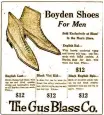  ??  ?? From the Oct. 5, 1918, Arkansas Gazette, an ad for Boyden Shoes for Men at The Gus Blass Co.