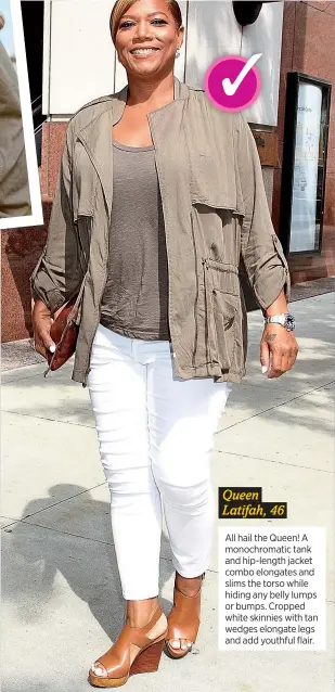  ??  ?? Queen Latifah, 46