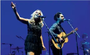  ??  ?? Crissie and Ben performing at London’s O2 Arena earlier this year