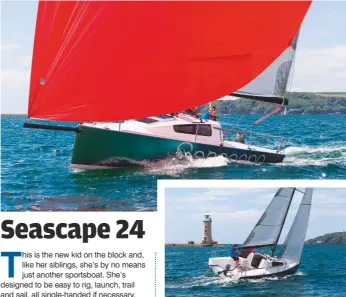  ??  ?? The deep swing keel adds power upwind