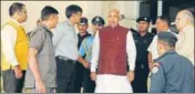  ?? PARVEEN KUMAR/HT ?? Governor Kaptan Singh Solanki at the Haryana Institute of Public Administra­tion in Gurugram on Saturday.