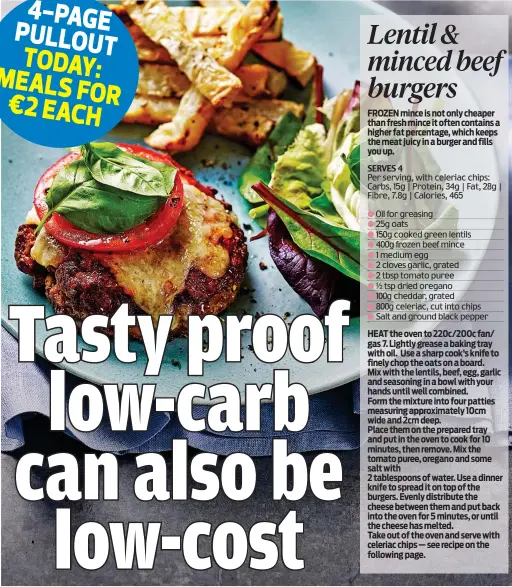  ??  ?? 4-PAGE PULLOUT TODAY: MEALS FOR €2 EACH