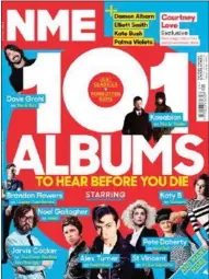  ??  ?? The final print edition of beloved music magazine NME as on Friday.