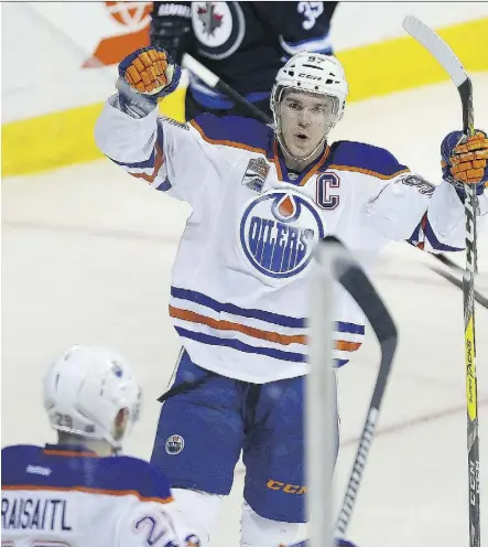  ?? BRIAN DONOGH/FILES ?? Connor McDavid and Leon Draisaitl are leading the Edmonton Oilers in scoring, but they lack experience; they’re 20 and 21 years old respective­ly and have yet to play in an NHL playoff game.