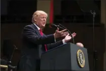  ?? AL DRAGO, NEW YORK TIMES ?? Donald Trump at the Celebrate Freedom Rally in Washington on Saturday.