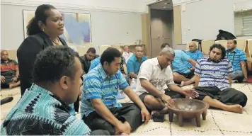  ?? Photo: DEPTFO News ?? Members of the Fijian delegation and Fijian residents in Tokyo, Japan, on May 19, 2018.