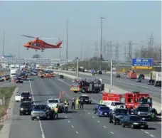  ?? FRED LOEK/TORONTO STAR FILE PHOTO ?? Some of the causes of road accidents are reckless or distracted driving, so never use your phones without the aid of a hands-free device.