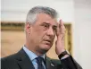  ?? THE ASSOCIATED PRESS ?? Kosovo President Hashim Thaci was to meet with the Serbian leader Aleksandar Vucic in Washington this weekend.