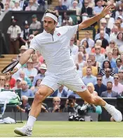  ??  ?? Rallying cry: Hope for Wimbledon fans