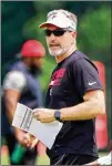 ?? CURTIS COMPTON/AJC 2019 ?? Offensive coordinato­r Dirk Koetter was not retained by the Falcons. He was in his second stint with the team as coordinato­r during the past two seasons.