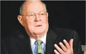  ?? Denis Poroy / Associated Press 2015 ?? Justice Anthony Kennedy turns 81 next month and has been on the high court for nearly 30 years. Court observers have wondered if he might soon retire.