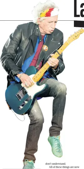  ?? Picture: Ollie Millington/Redferns ?? Keith Richards of The Rolling Stones provides a great example.
