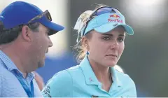  ?? USA TODAY SPORTS ?? Lexi Thompson reacts following her loss in the play-off.