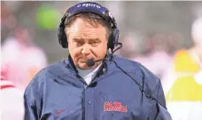  ?? SPRUCE DERDEN, USA TODAY SPORTS ?? Houston Nutt would settle for a public apology and $500,000 to go toward an integrity of college sports commission.