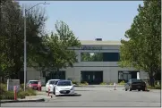  ?? ?? One of the Ultragenyx buildings stands at the end of Leveroni Court in the Novato Industrial Park in Novato.