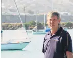  ?? PHOTO: HAMISH MACLEAN ?? Wind in the sails . . . North Otago Yacht and Powerboat Club sailing captain Graeme Thorn is ready for the seventh Terra Nova Challenge Trophy race at Oamaru today.