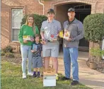  ?? PROVIDED BY CYNDI SANDERS ?? Cyndi Sanders says drone delivery has been helpful to her and her family. “It’s so convenient,’’ the Arkansas mother said. “... They’ve saved the day on dinners, and it’s just a great way to get what we need in a really cool way.’’