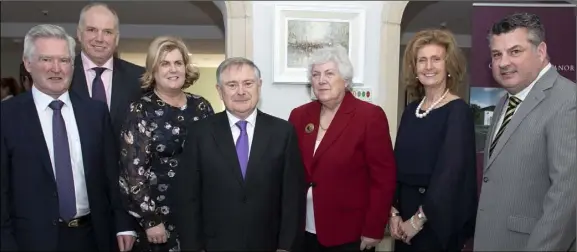  ??  ?? MD Turlough Considine, John Hobson, Rena Galvin, TD Brendan Howlin, Mary McCormack, Joan Hobson and Cllr George Lawlor.