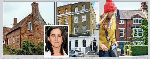  ??  ?? Cashing in: His homes in Oxfordshir­e, left, and Islington and, inset, ex Marina New pad: home he shares with Carrie, left