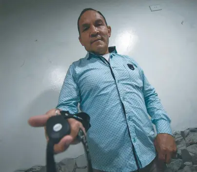  ?? / Jose Vargas ?? Germán Murillo fue amenazado hace tres años por su actividad social, y hace ocho meses sufrió un intento de ataque por tres hombres.