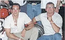  ?? FILES ?? Photograph­ed in 2000, Normand Robitaille, left, was a powerful Hells Angels member alongside Maurice (Mom) Boucher.