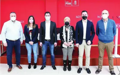  ?? ICAL ?? Luis Tudanca participa en el Comité Provincial del PSOE de León junto a Javier Alfonso Cendón, Eduardo Morán o Nuria Rubio